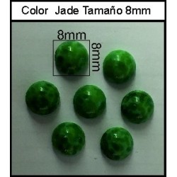 Cabuchón Jade 8mm(25 Uds)