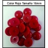 Cabuchón Rojo 16 mm(25 Uds)