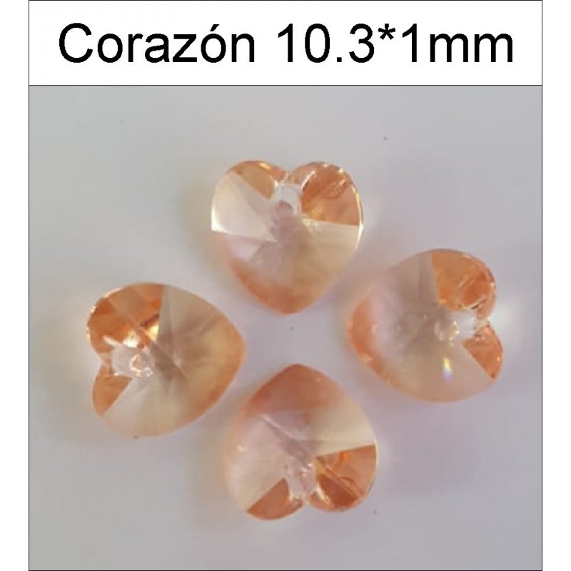 Corazón Swarovski 10,3*10 mm(25 Uds)
