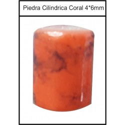 Forma Cilíndrica Coral 4*6mm
