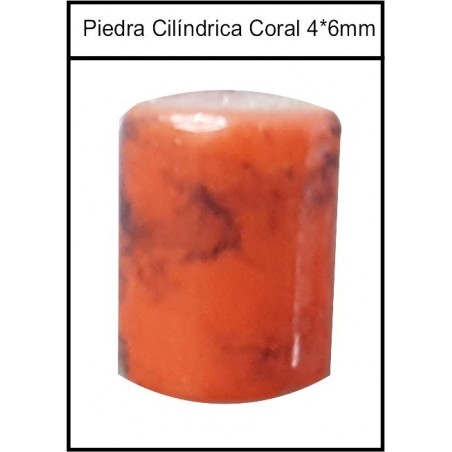 Forma Cilíndrica Coral 4*6mm