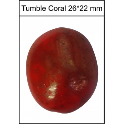 Piedra Tumble Coral. 10 Uds