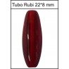Piedra Tubo Rubi. 20 Uds