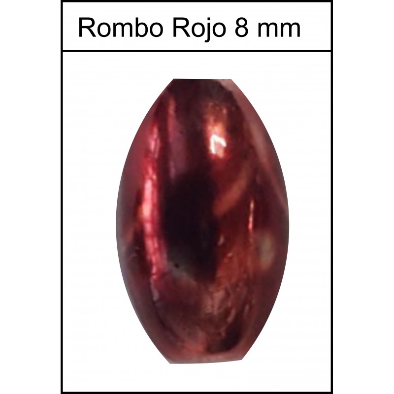 Bola cristal Oval Roja 20 Uds