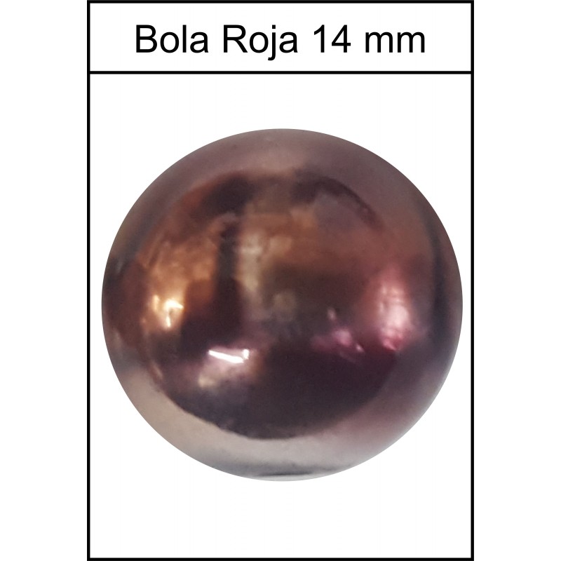 Bola Cristal Roja 14mm. 20 Uds