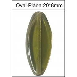 Oval Plana 20*8mm Verde (20...