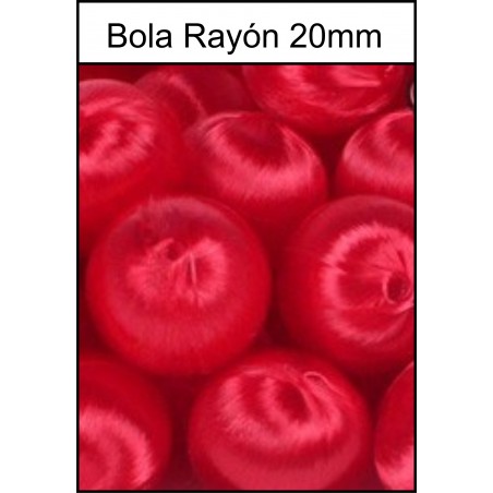Bola Rayón Roja 20mm