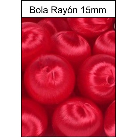 Bola Rayón Roja 15mm