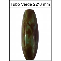 Piedra Tubo Verde. 20 Uds
