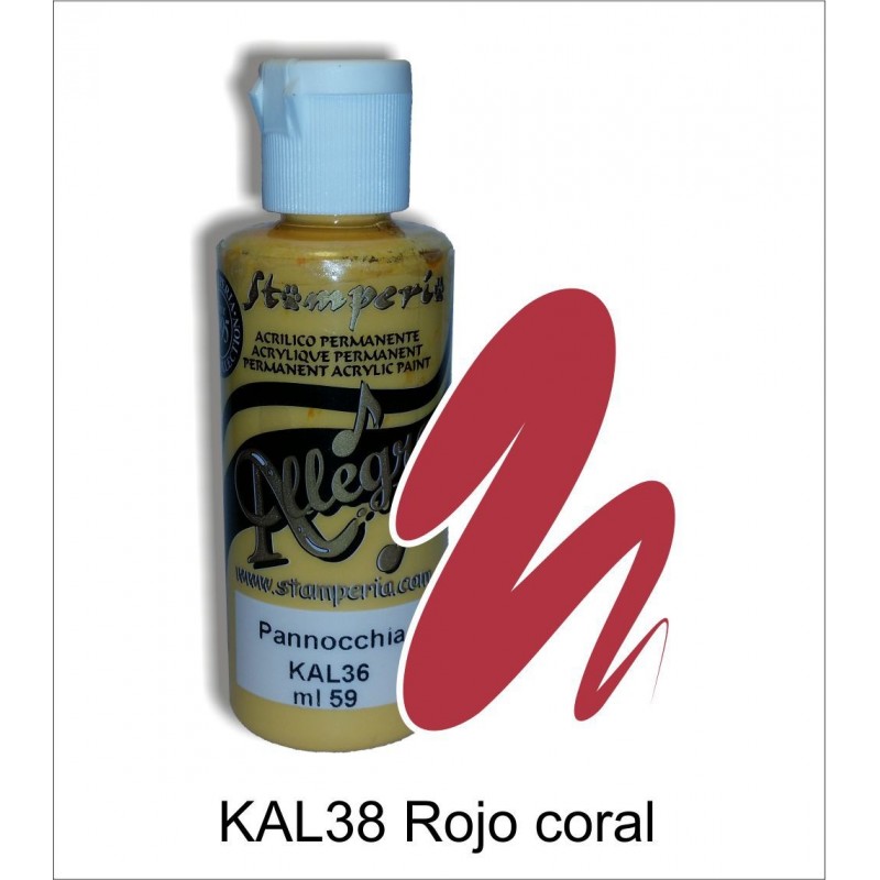 Pintura Allegro 59ml. Rojo coral